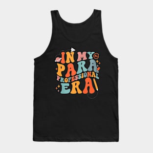 In My Paraprofessional Era Groovy Para Teacher Tank Top